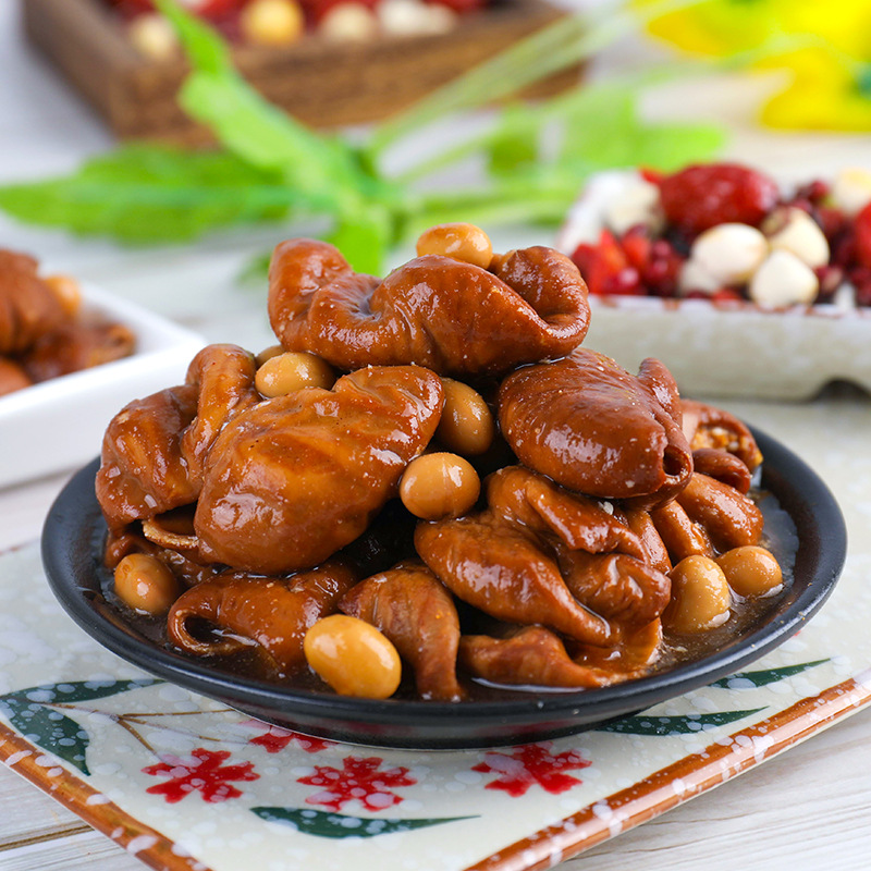 Fragrant marinated fat sausage cooked pork large intestine braised fat sausage open cans ready-to-eat canned meat under rice under wine and vegetables factory wholesale