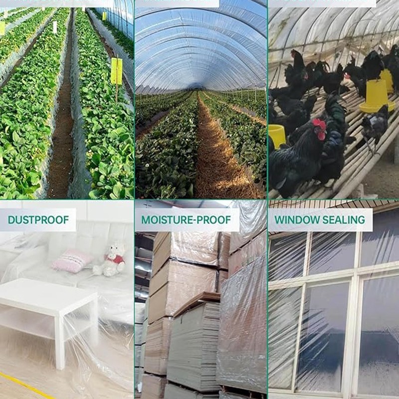 Manufacturer Wholesale Pe Vegetable Greenhouse Film Agricultural Transparent Plastic Film Multi-Functional Waterproof Moisturizing Film