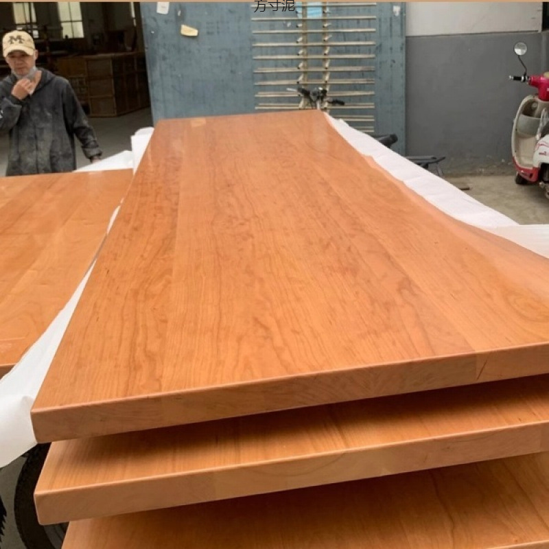 Стол из массива дерева, полка для книг, офисный стол