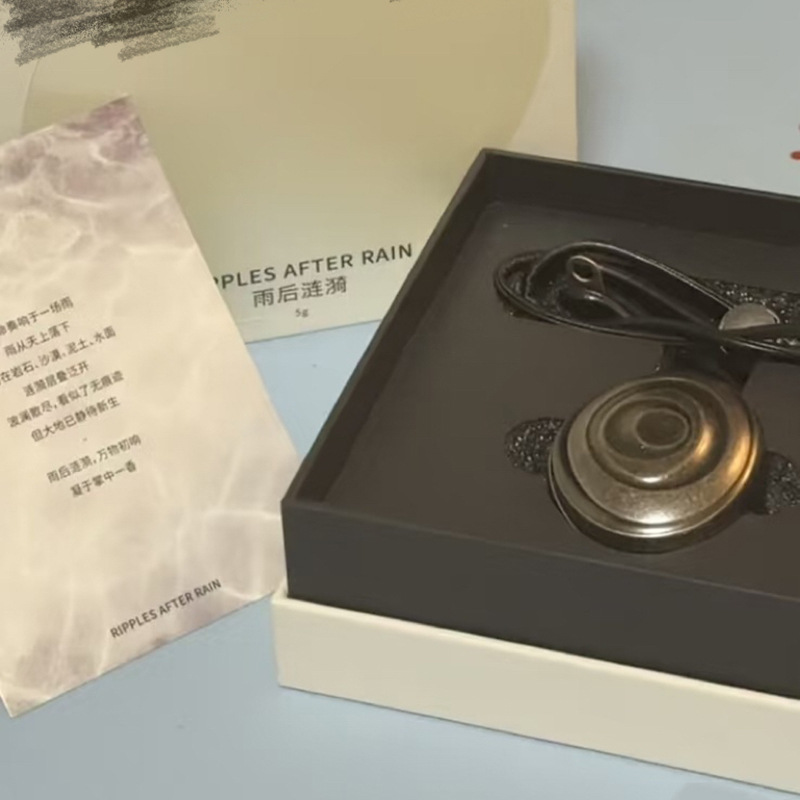 Foreign Trade Export Metal Pendant Balm Fiji Sandalwood Immortal Sacred Wood Two Fragrance Types Gift Balm Diffuser