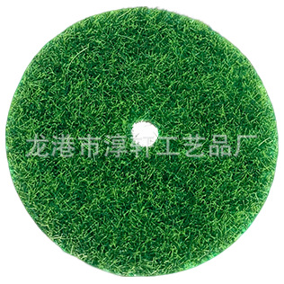 Hand-crocheted knitting flower pot wool diy imitation leather flocking new crochet mini turf moss moss