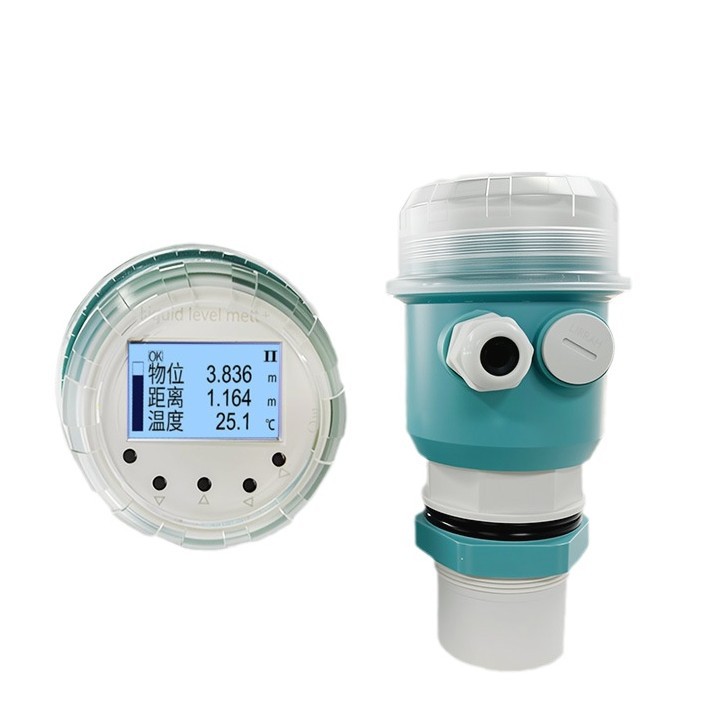 Ultrasonic Level Meter Integrated Sensor Transmitter Level Meter 4-20Ma Radar Water Level Meter Material Level Control
