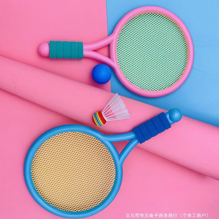 Детская ракетка для бадминтона, спортивная игрушка для взаимодействия с семьей, для детей 2-3 лет, подарок для игры в теннис внутри помещения