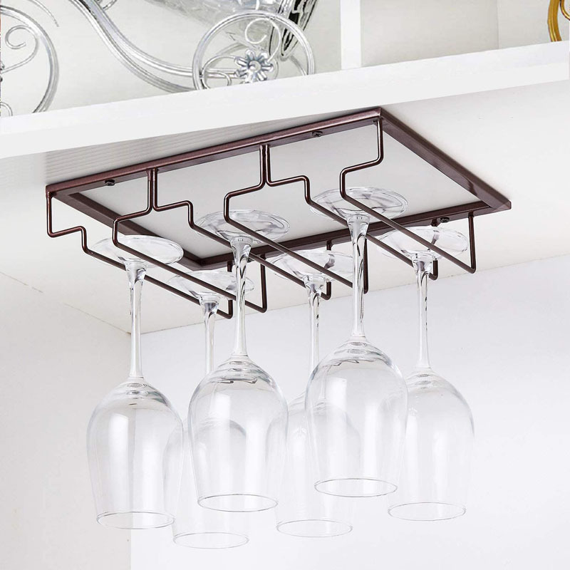 Red Wine Glass Rack Inverted Goblet Rack Household Creative Hanging Cup Rack European Style Wine Glass Rack Hanging Wine Cabinet Cup Rack Ornaments