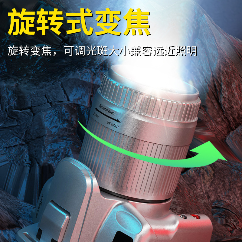 Outdoor High-Power Led Headlight Sensor Strong Light Rechargeable Ultra-Long Battery Life Head-Mounted Long-Range Fishing Night Fishing Light