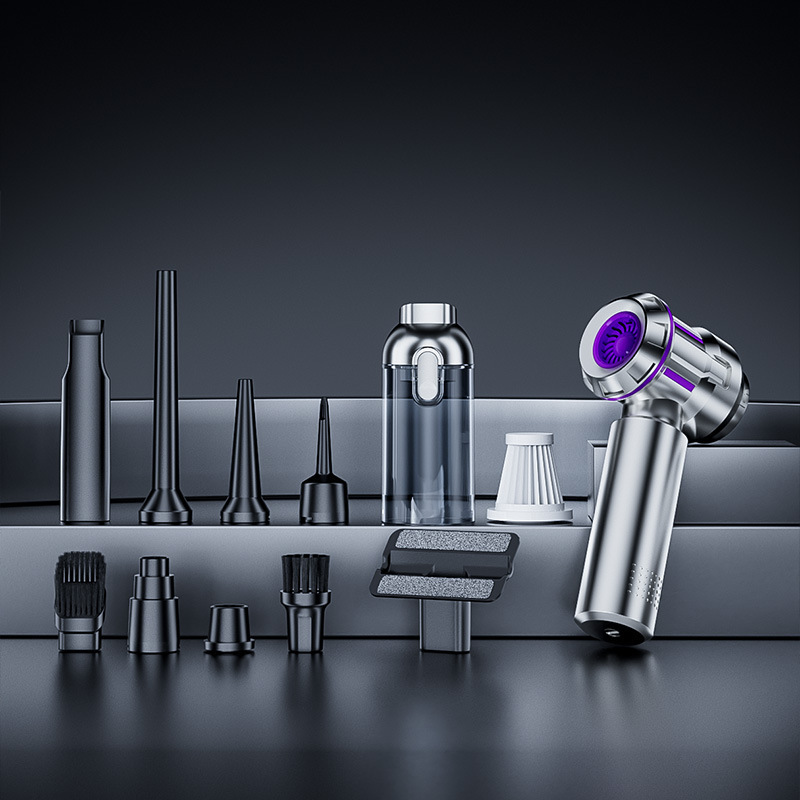 Cross-border car vacuum cleaner brushless motor high-power electric dust blower vacuum inflator four-in-one handheld