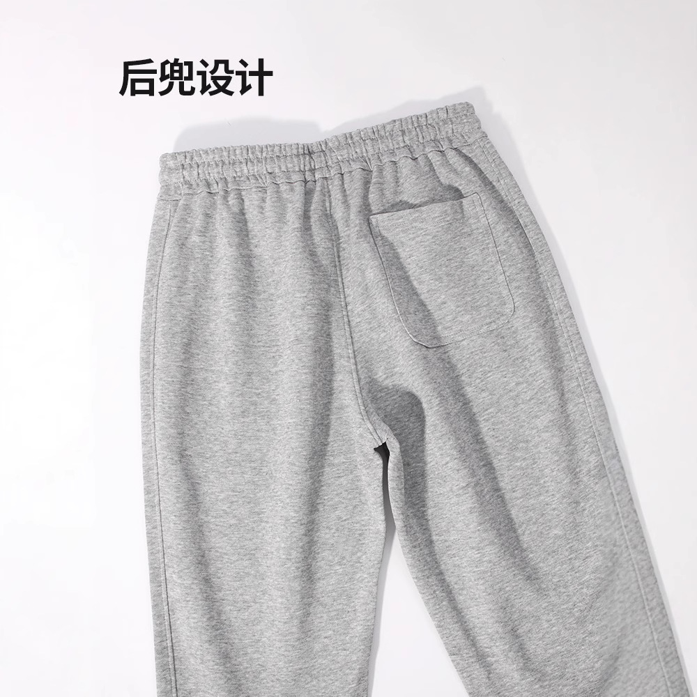 Autumn and Winter new Chinese cotton composite ankle-tied sweatpants men and women plus size plus size loose youth sports casual harem pants