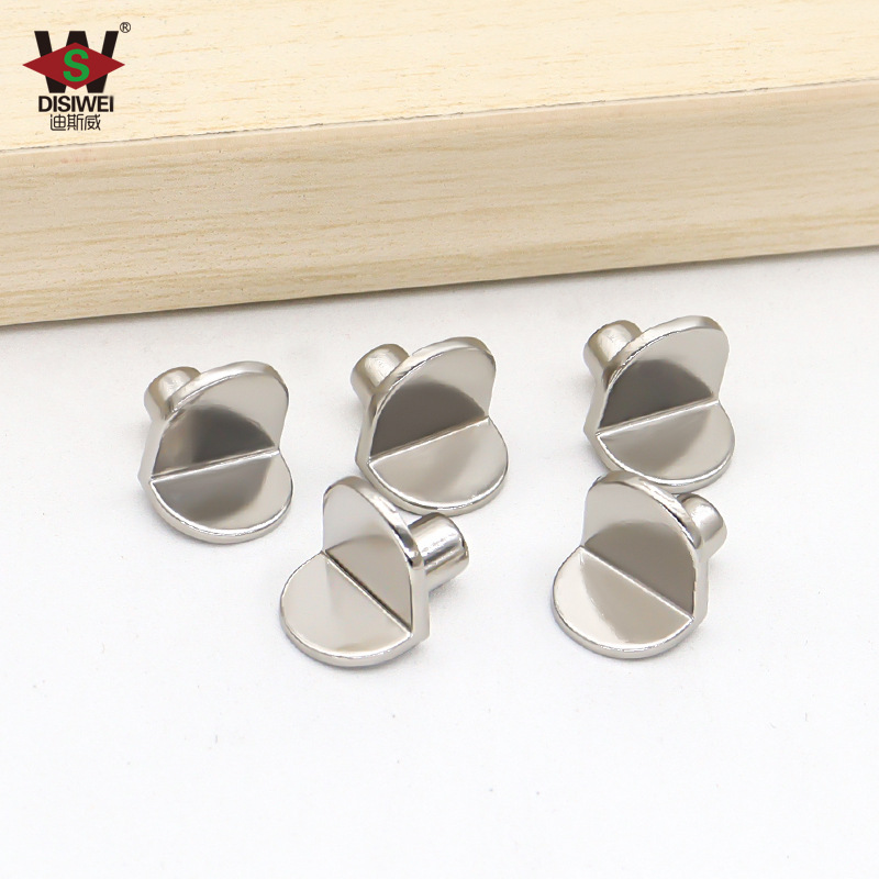 Disway solid seven-character laminate tray thickened zinc alloy glass partition tray cabinet bracket shelf tip wholesale