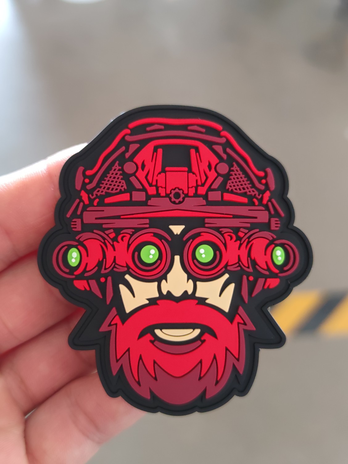 Manufacturers small batch velcro PVC plastic drop morale epaulettes tactical PVC soft rubber armband nylon rubber