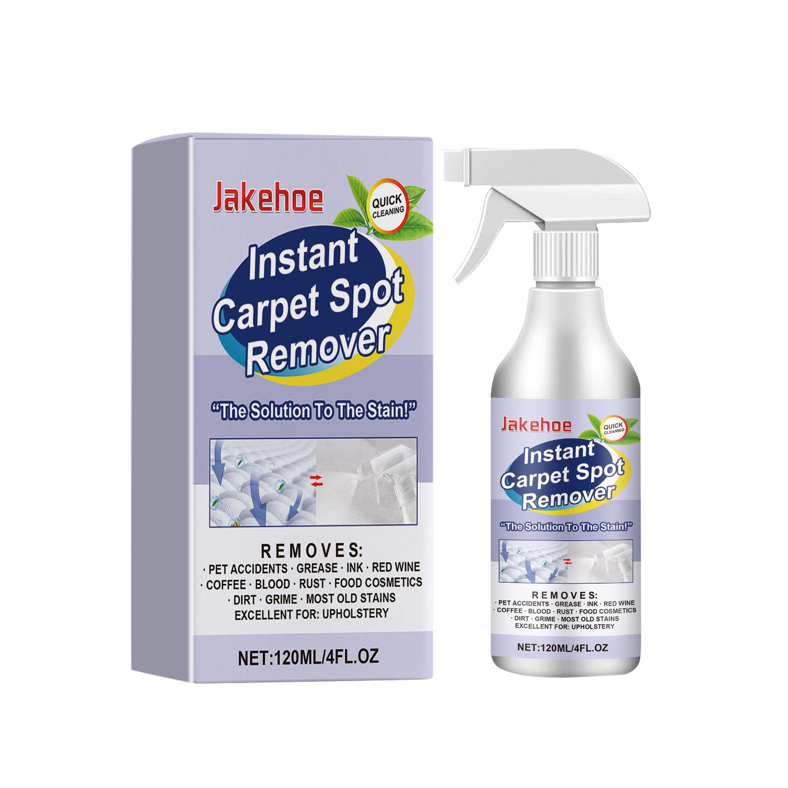 JAKEHOE carpet stain remover carpet special easy cleaning stain removal clean lasting fragrance detergent