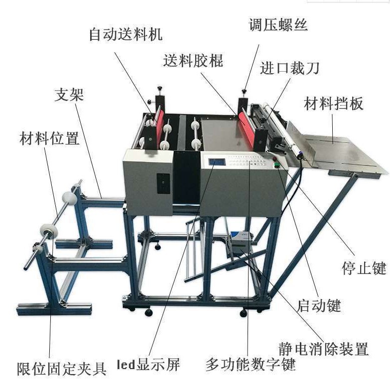 Film Intelligent Cutting Machine Reflective Film Small Film Cutting Machine Pet Film Pvc Bubble Film Fully Automatic Cutting Machine Equipment