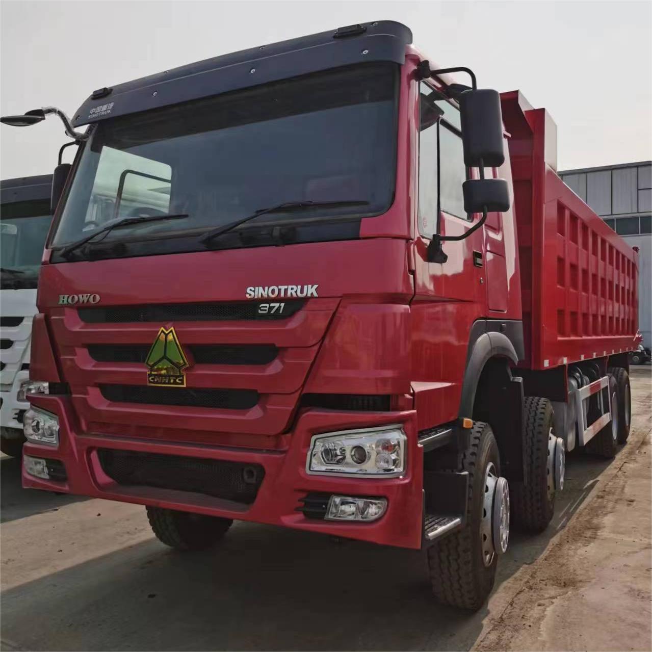 Cross-Border Supply of Dump Trucks Howo 371 375 Horsepower Howo Front Four and Rear Eight Dump Trucks in 2 and 3 Countries