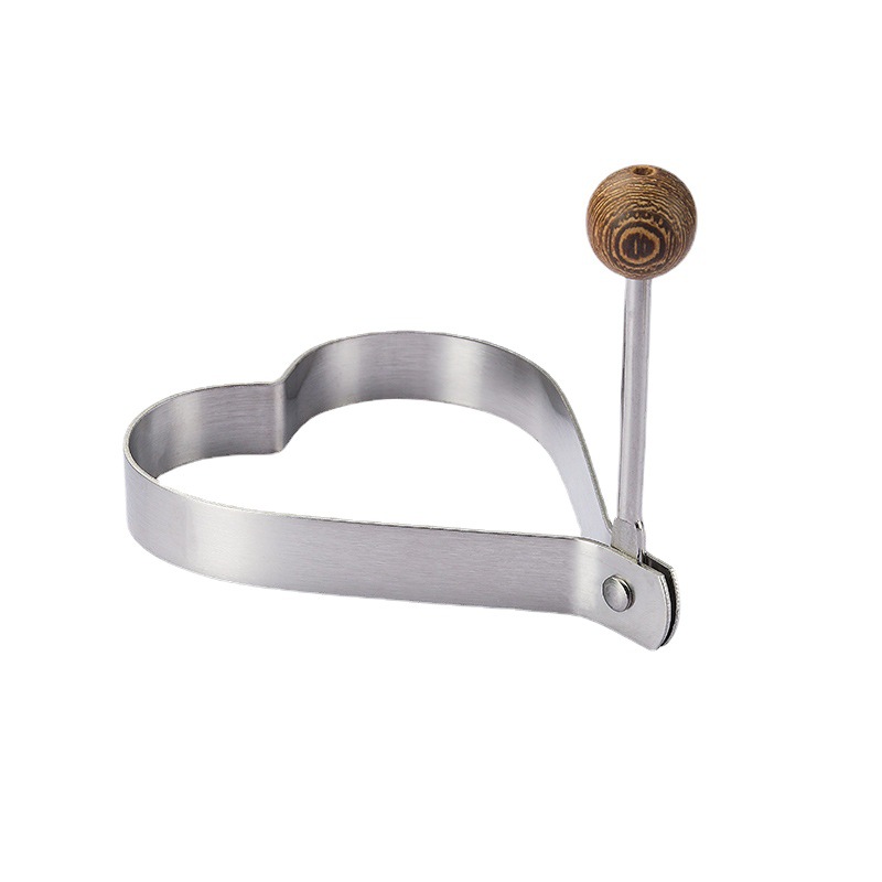 316 Stainless Steel Egg Ring Mold Chicken Wing Handle Egg Cooker Heart-Shaped Poached Egg Mold Wholesale