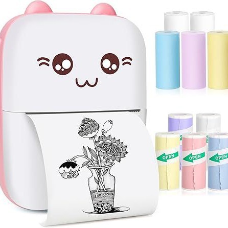 Самоклеящийся маленький портативный беспроводной термопринтер для студентов