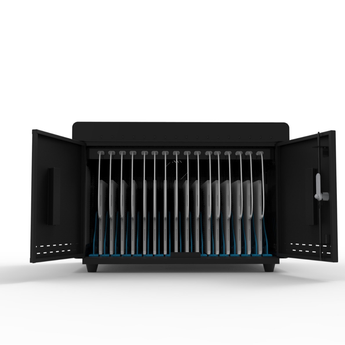 16-Bit Tablet Charging Cabinet Desktop Wheelless 12W 18W Safe Free Charging Cable