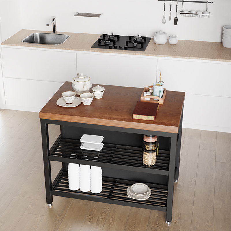 # Movable Island Table Integrated Home Open Kitchen Small Bar Partition Separate Cooking Table Dining Side