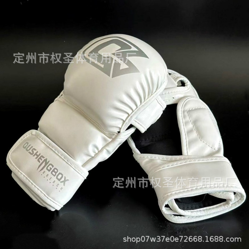 Professional MMA boxing gloves bread thickened half finger boxing gloves children adult Sanda Muay Thai boxing training boxing gloves