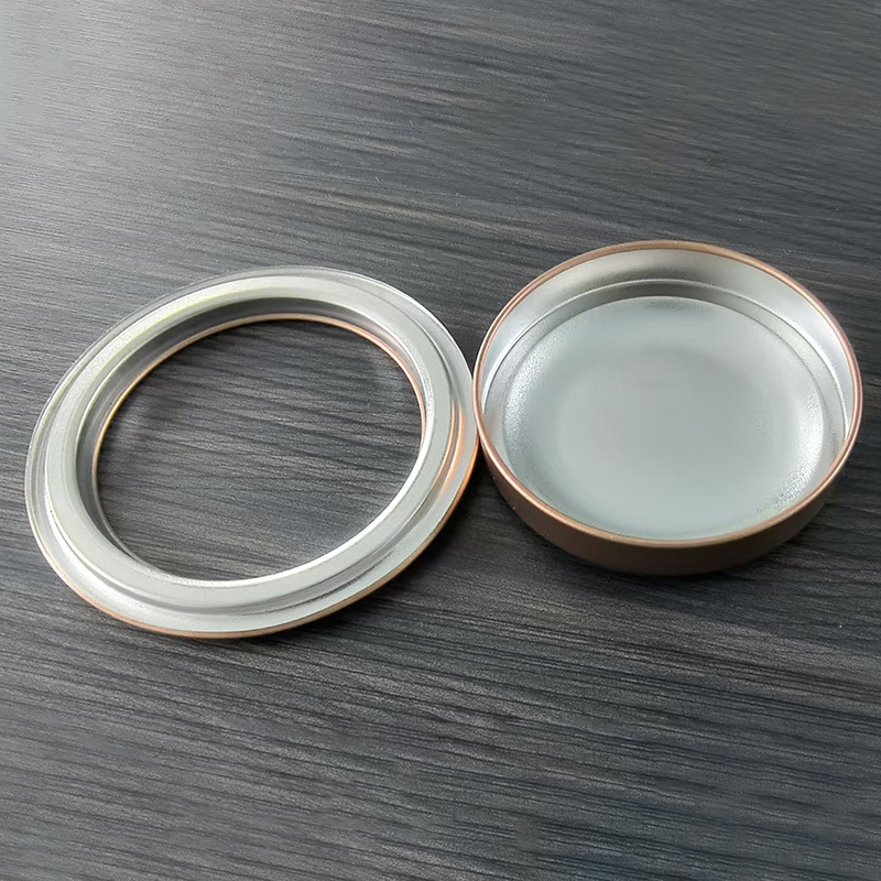 Factory Direct Supply Pagoda Lid Three-Piece Set Plastic Jar Lid Tea Milk Powder Rice Flour Tea Medicine Candy Jar Tinplate Lid