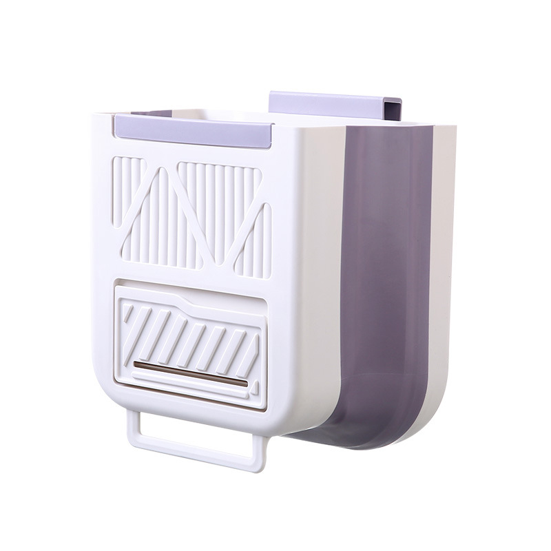 Thickened Foldable Kitchen Hanging Trash Can, Household Cabinet Door Storage Basket, Kitchen Waste Sorting Bin Wholesale