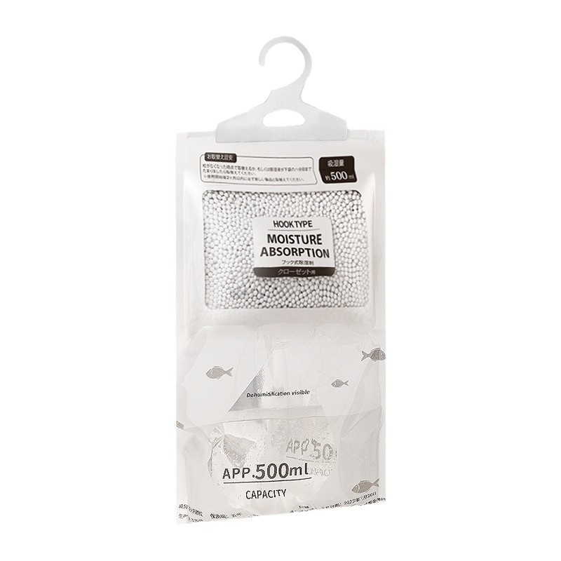 Wardrobe Rose Mildew-Proof, Moisture-Proof, Dehumidification and Water-Absorbent Hanging Dehumidification Bag Desiccant Household Indoor Plastic Moisture-Proof Bag