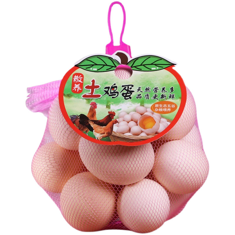 Egg net bag nylon encryption thickened soft material soil egg tag label small net bag for egg