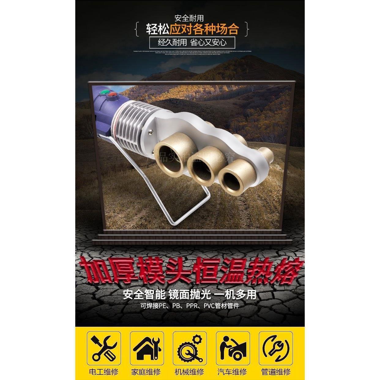 Blue Whale 20-32/63Ppr Pe Water Pipe Heat Fusion Machine Welder Electronic Constant Temperature Leede Zhuj