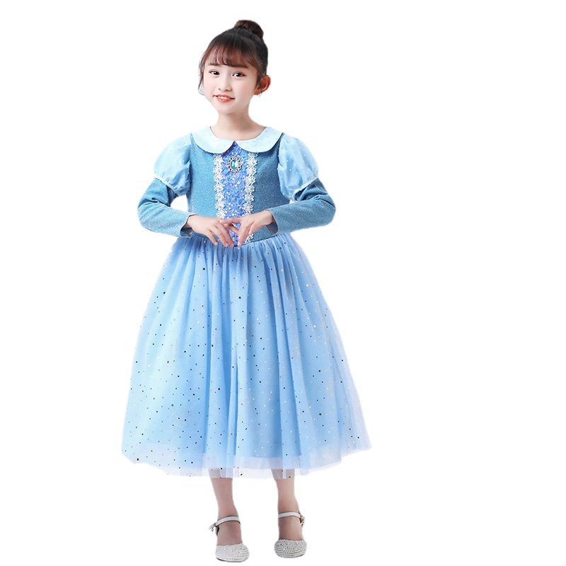 Children's clothing processing to picture processing children's clothing knitted children's T-shirt princess skirt