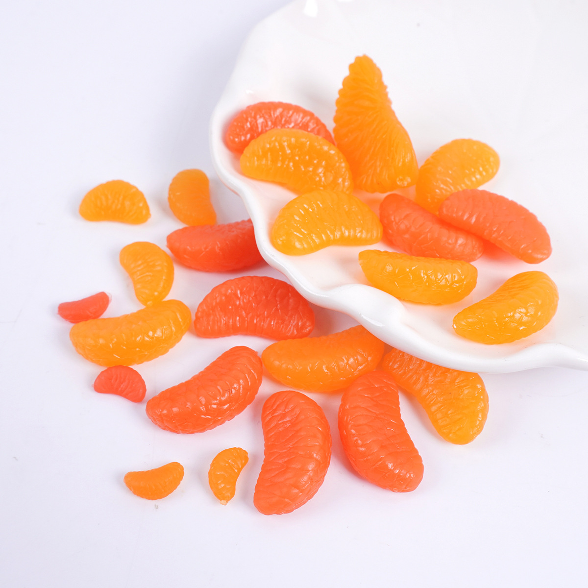 Simulated Fruit Orange Petals and Grapefruit Petals Model DIY Handmade Cream Glue Clay Accessories Miniature Food Toy Orange