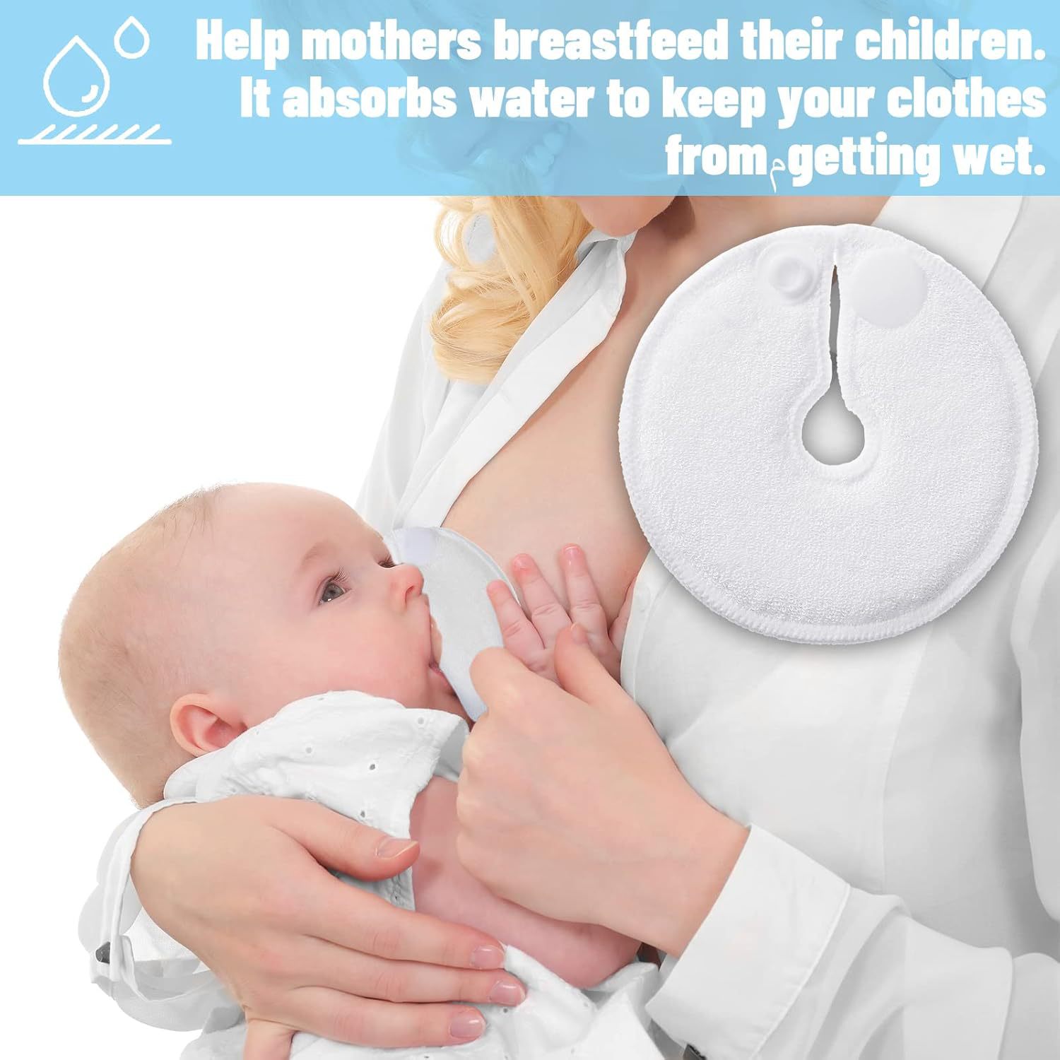 28 pieces of suit dialysis cotton feeding straw pad g-tube pad for baby patient machine washable anti-galactorrhea