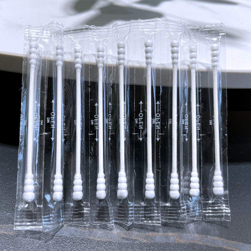 Bulk Cotton Swabs Disposable Baby Cotton Swabs Double Screw Thin Stick Cotton Swabs Double-Ended Cosmetic Cleaning Cotton Swabs Wholesale Cotton Swabs