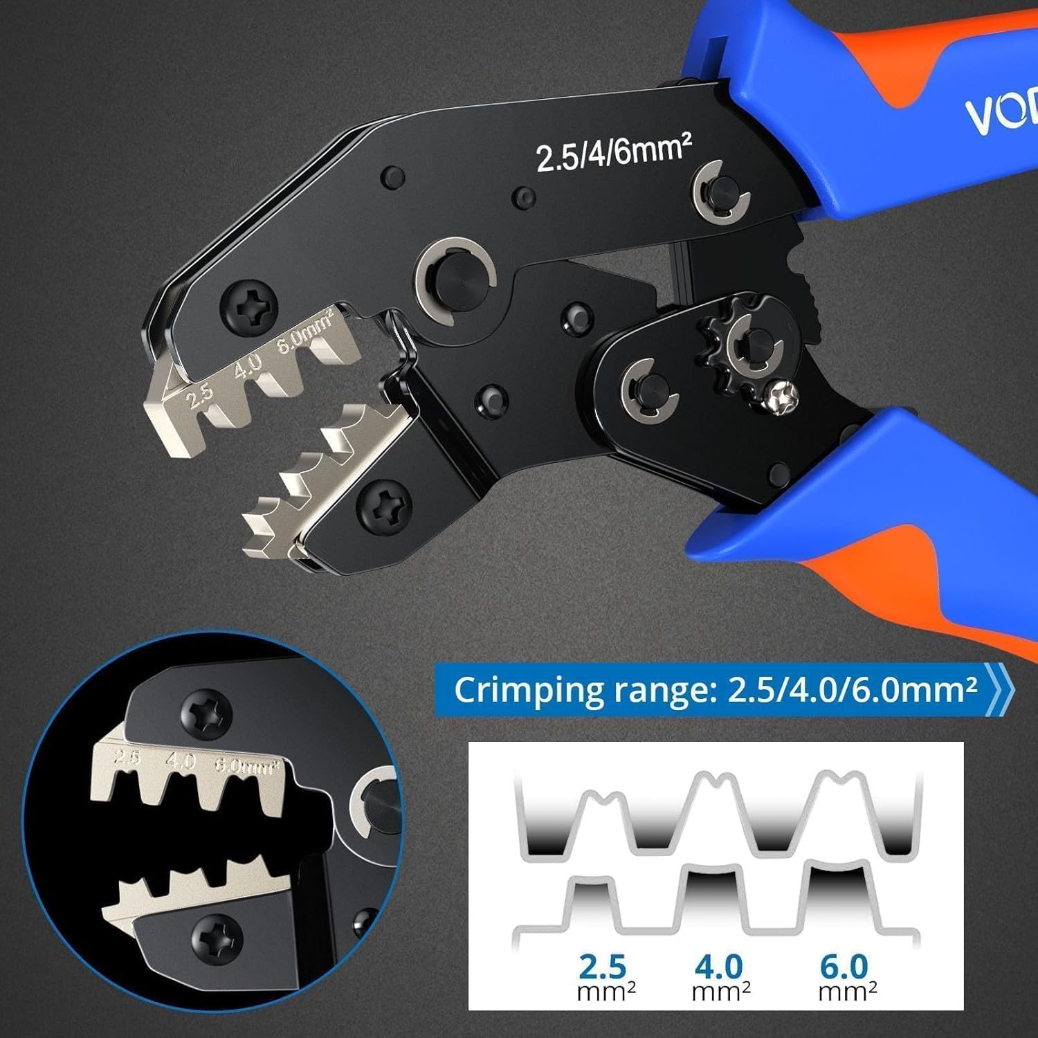 Vorxeon Solar Crimpzange Set Für 2.5/4.0/6.0mm² Solarpan