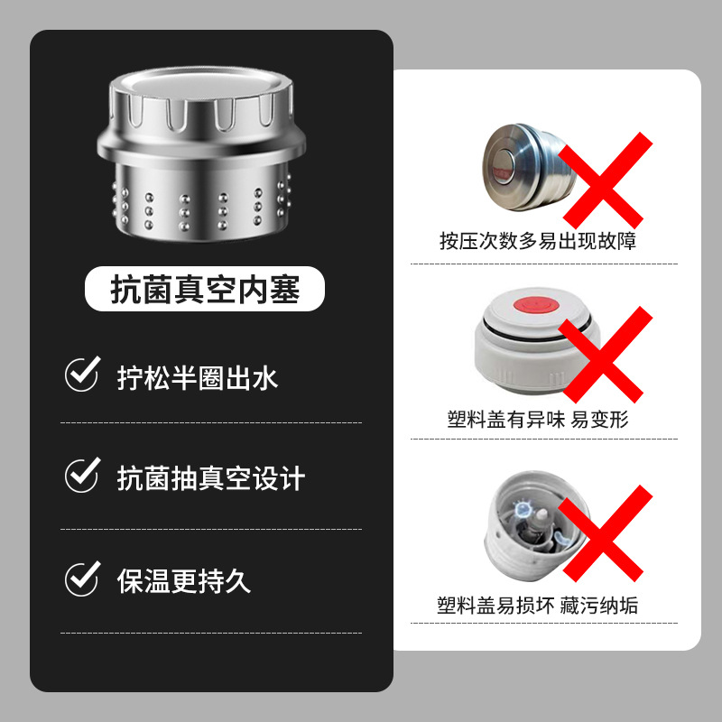 316 Ultra-Large Capacity Stainless Steel Travel Pot for Home Use, High-End Car-Mounted Outdoor Portable Extra-Long All-Steel Thermos Pot