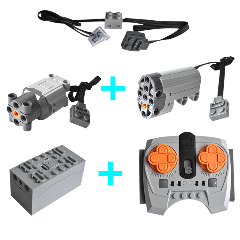 Compatible with Lego 9686 motor building blocks M motor accessories remote control battery box L receiver power group Electric Parts