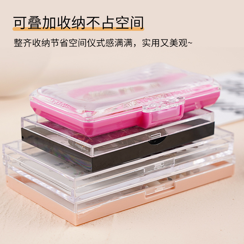 Moe can high-end transparent nail box nail storage box packaging box wear a box hand wear a display box