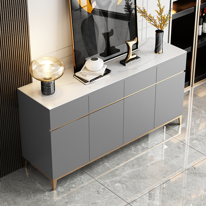Gsqs-916 Light Luxury Sideboard Post-Modern Minimalist Living Room Tea Cabinet Wine Cabinet Entrance Cabinet Restaurant Multi-Function