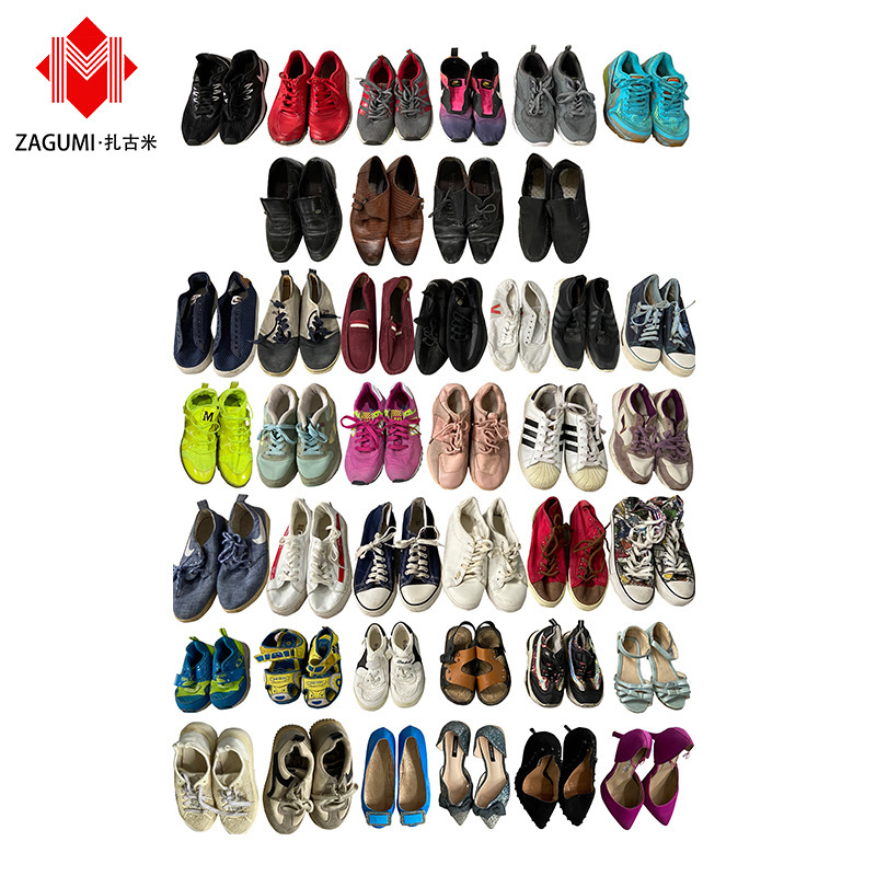 Second-Hand Men's and Women's Sports Shoes, Casual Shoes, Mixed Export, Old Shoes, Whole Cabinet Wholesale China Used Shoes