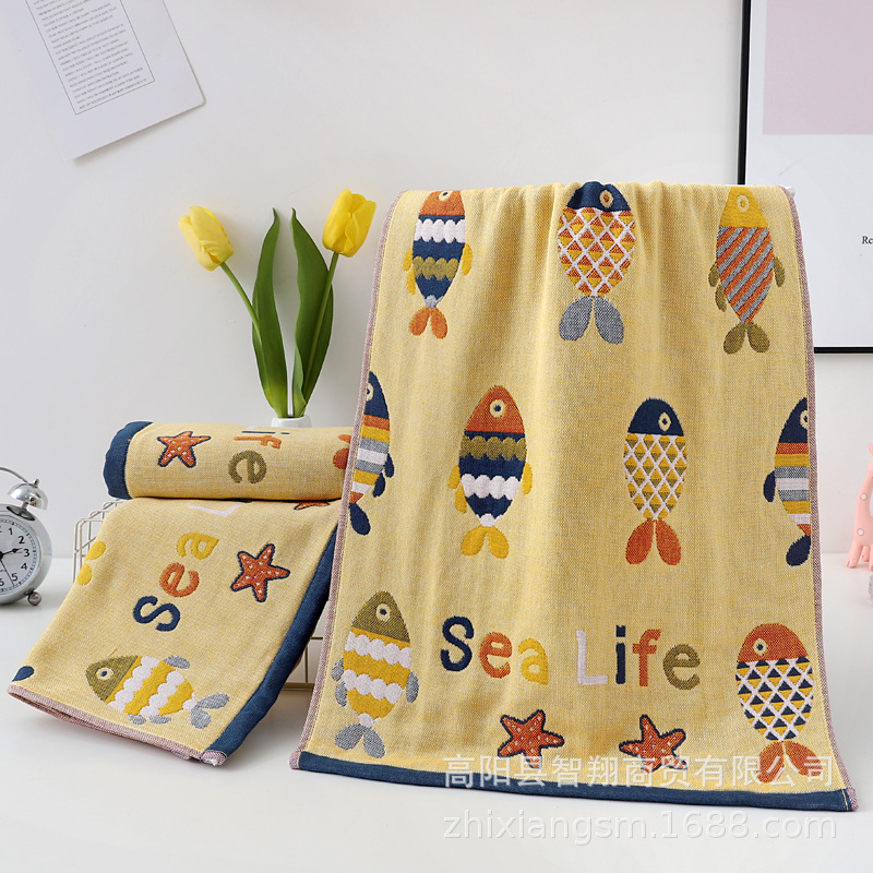 Полотенце Zhiyang четырехслойное, мягкое и впитывающее, оптовая продажа