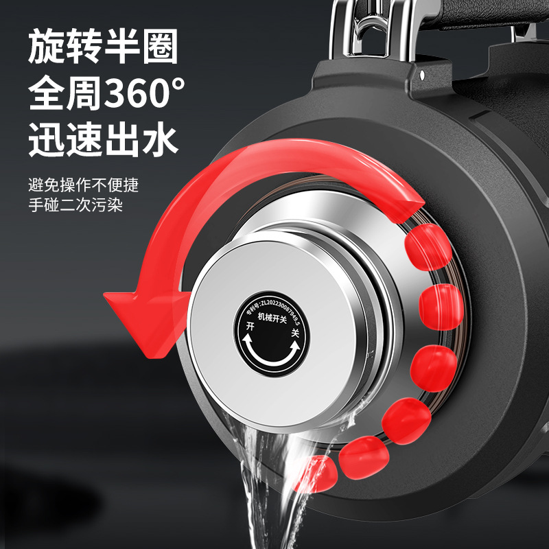 ♤ New Product 316 Stainless Steel Thermos Cup Men's All-Steel Thermos Pot Large Capacity Car Outdoor Travel Home Mountaineering