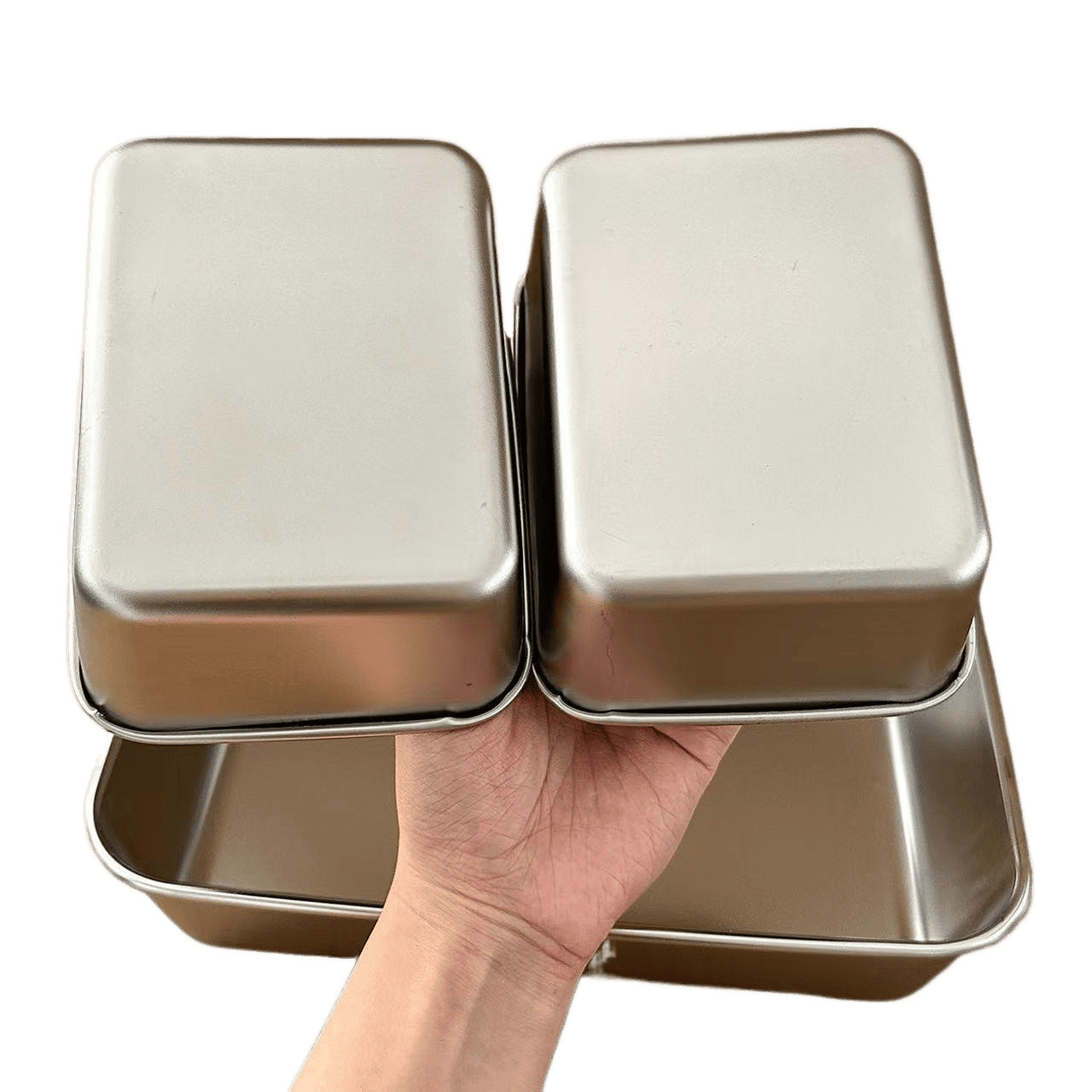 304 Stainless Steel Food Preparation Plate Hot Pot Side Dish Plate with Lid Food Grade Kitchen Preservation Box