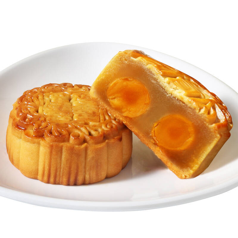 Mid-Autumn Festival Mooncakes with Lotus Paste, Five-Nut Egg Yolk, Red Bean Paste, Fruit Flavor, Loose-Packed Peach Skin Cantonese-Style Mooncake Gift Box Wholesale