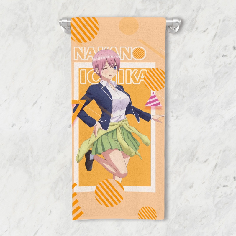 Full Color Absorbent Towel Five Equal Points Tongren Yasna Dome Deep Sea Girl Swimwear Cotton Bath Towel Face Cotton