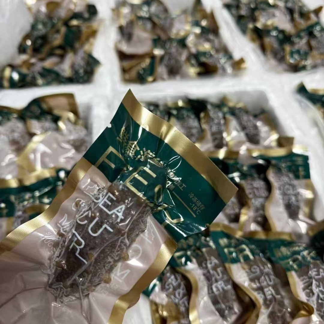 Dalian Ready-To-Eat Sea Cucumber Fresh Bottom-Cultured Liaoning Sea Cucumber Individually Packaged Non-Lightly Dried Sea Cucumber Wholesale Factory