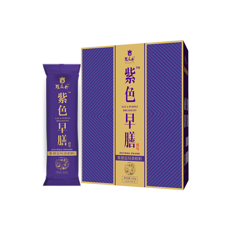 Meal Replacement Powder Protein Powder Substitute Small Molecule Active Polypeptide Middle-Aged and Elderly Purple Sweet Potato Breakfast Solid Drink