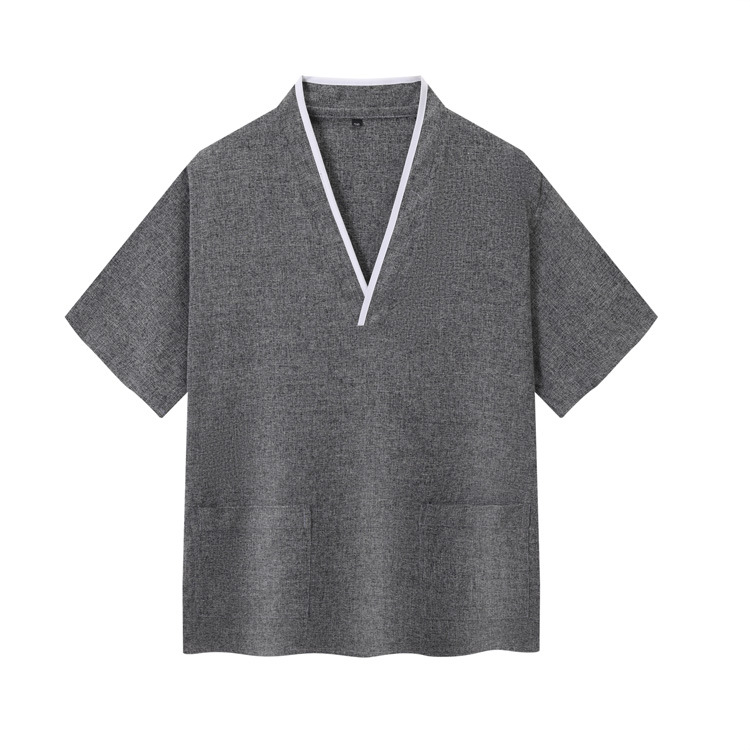 Sweat steaming clothing female Ramie men's couple's not easy to pleated thickened pedicure bath ear picking beauty home pajamas suit