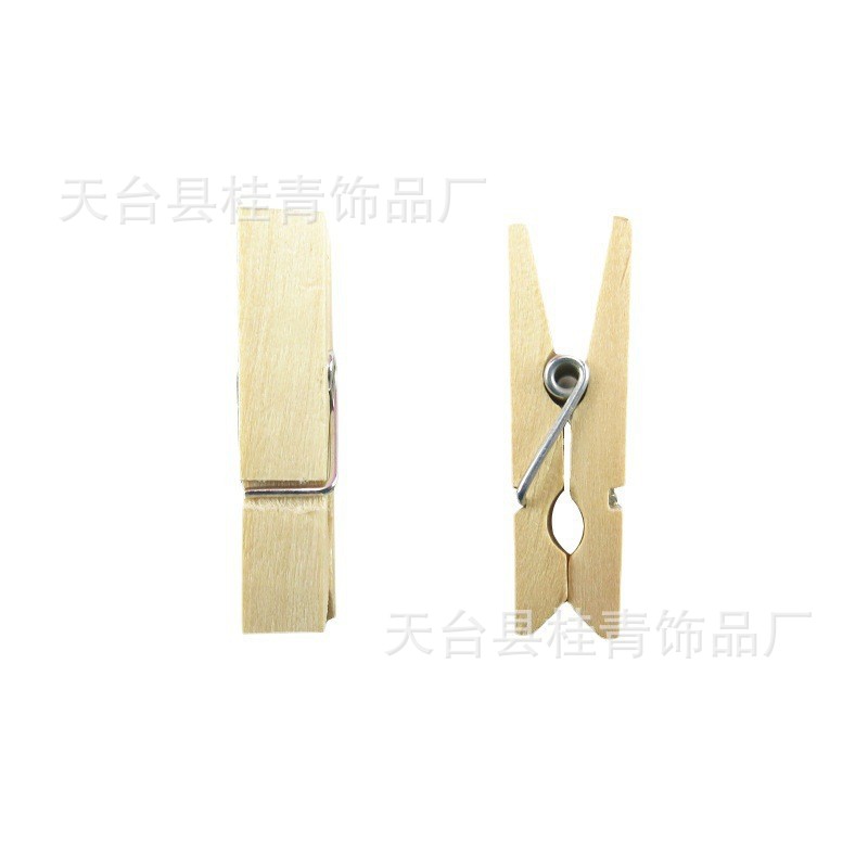 Source manufacturer wooden small clip diy handmade accessories photo clip card clip color log color clip