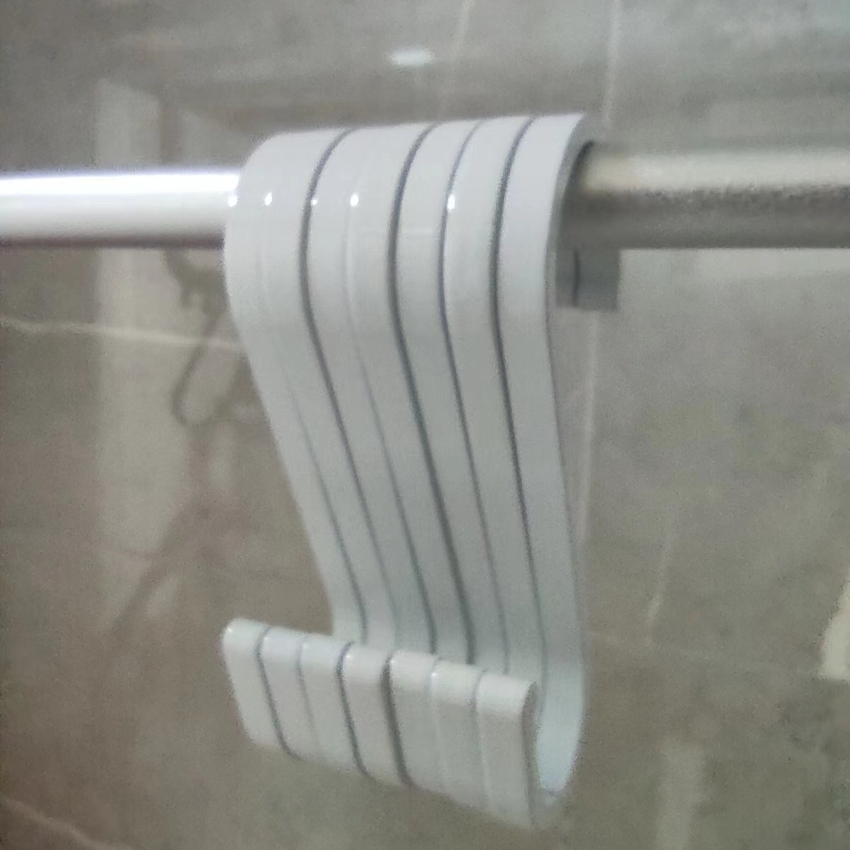 Factory Sale Space Aluminum Kitchen S-Shaped Hook S-Curved Hook Towel Hook Rod Special Hook Black S Hook Storage No Drilling Required