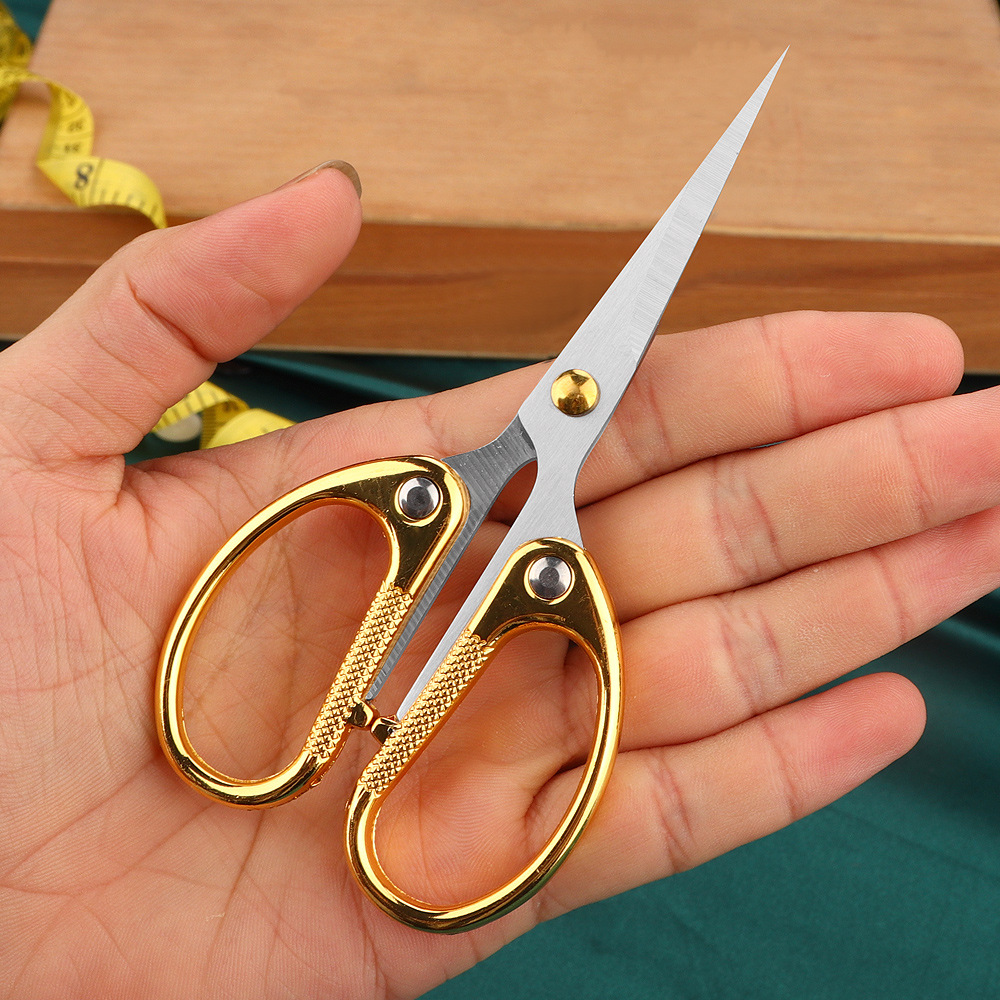 Lin Taizuo Office Scissors Stainless Steel Zinc Alloy Paper Scissors Kidsren and Students Hand Scissors Stationery Scissors