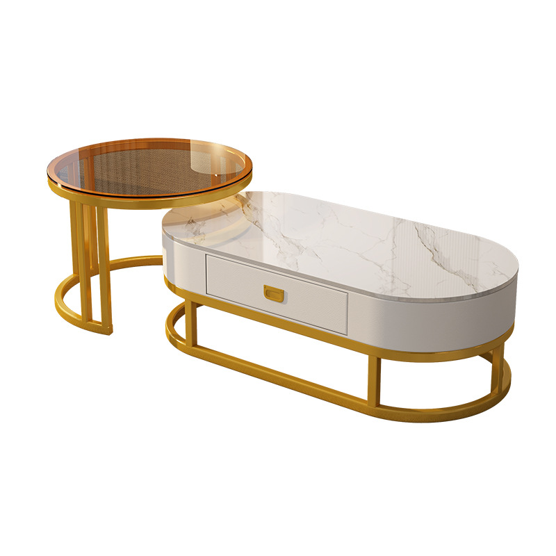 Slate Coffee Table Living Room Home 2025 New Small Apartment Accessible Luxury Internet Celebrity Classy Coffee Table Simple Modern Small Table