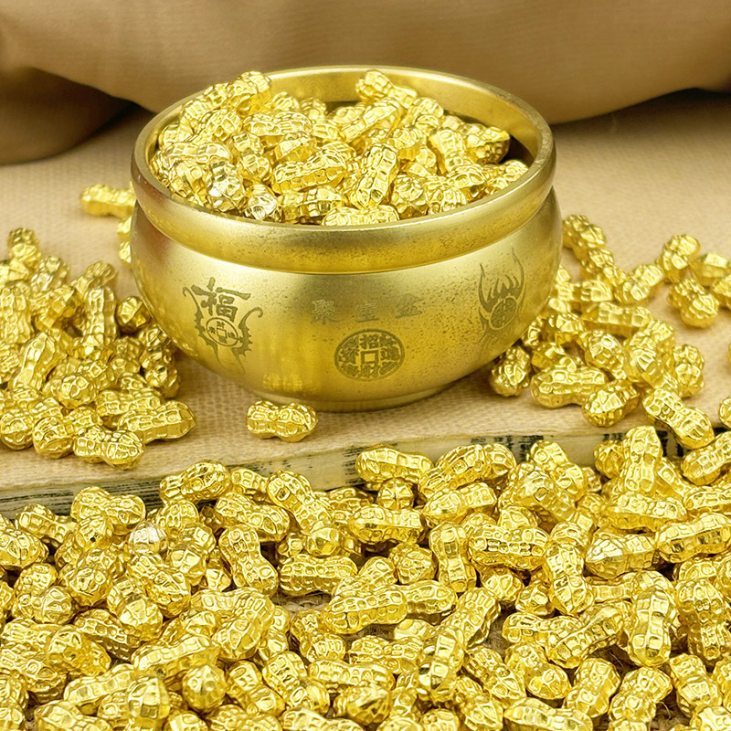 Shajin Peanut Solid Ornaments Lucking Desktop Decorations Fish Tank housewarming Opening Small Gifts Office Ornaments