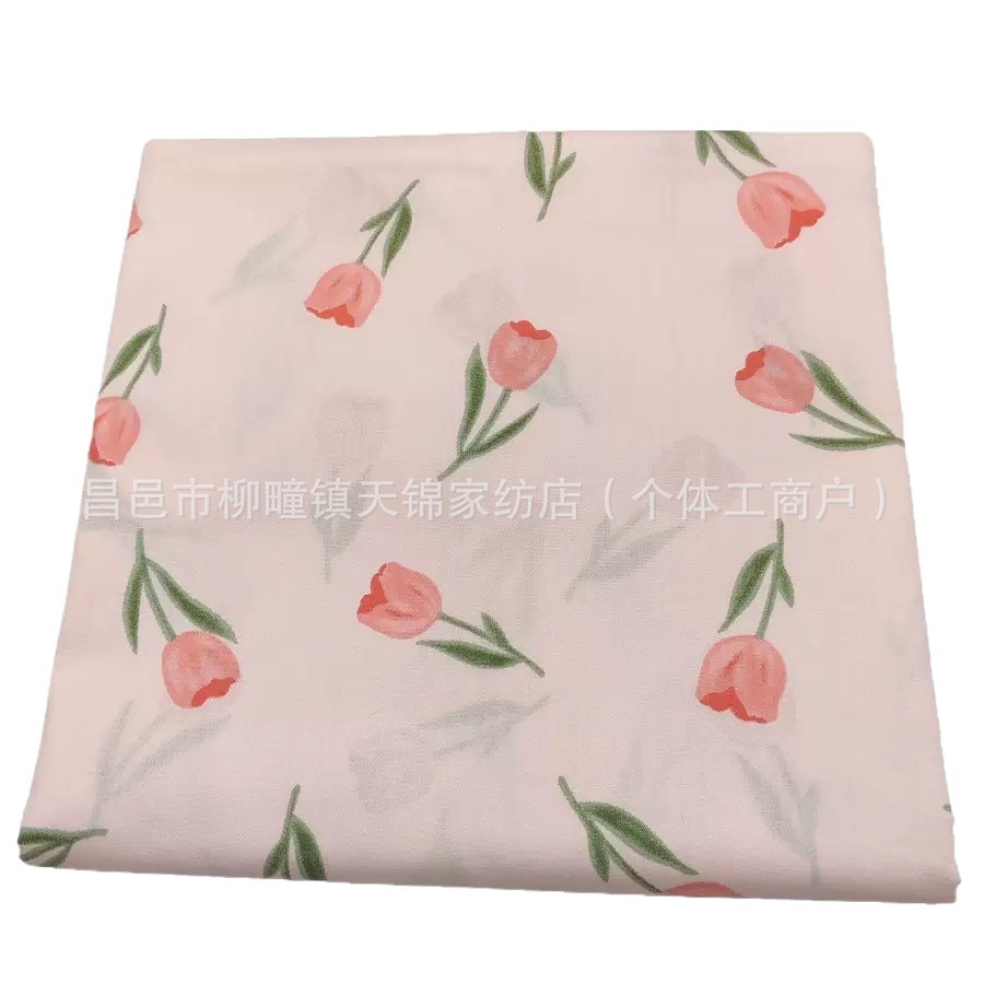 Plant Cashmere Cloth Bed Sheetss with Scattered Prints, Multi-Colorful Patterns, Good-Looking, Suitable for Wholesale, Market Fairs and Temple Fairs
